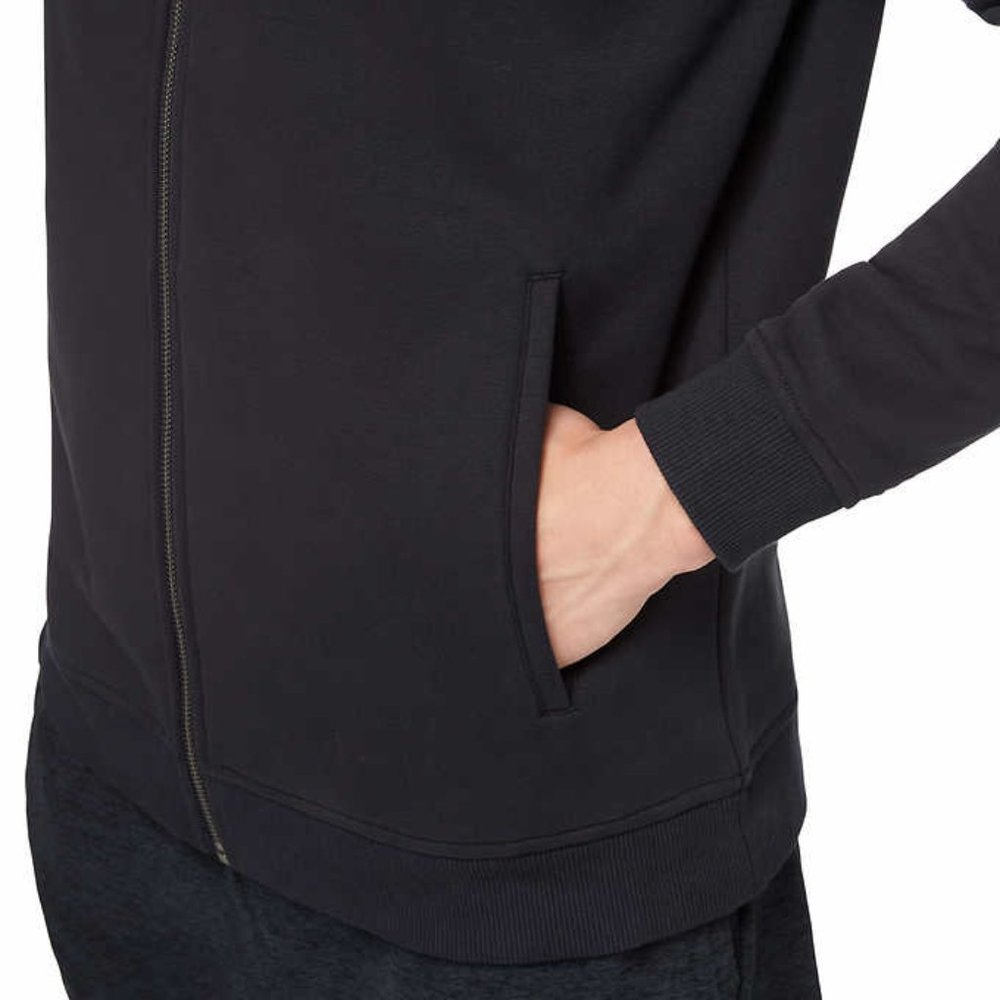Black  Men’s Full Zip Hoodie   Kirkland Signature - Picture 3 of 6